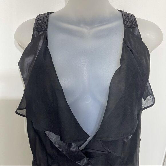 Anthropologie RYU one button satin vest lapel NEW - Picture 15 of 16